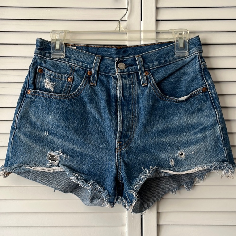 Levi’s 501 High Rise Button Fly Shorts